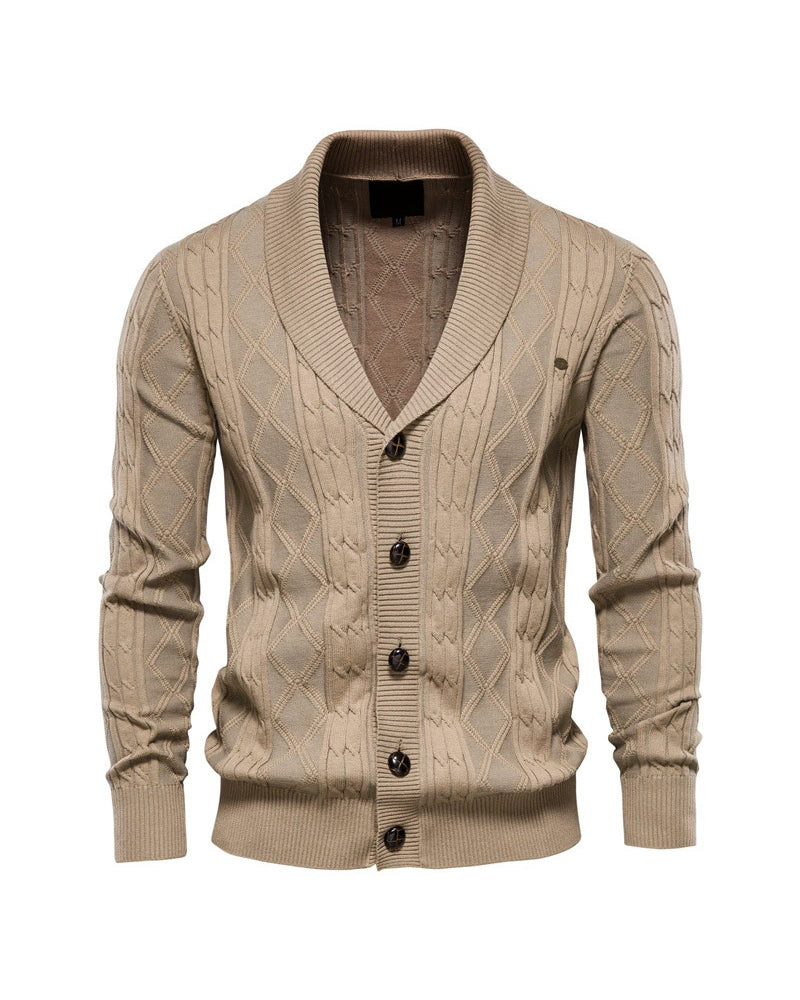 Big & Tall Men's V-Neck Long Sleeve Sweater Cardigan Coat M-3XL - Image 5