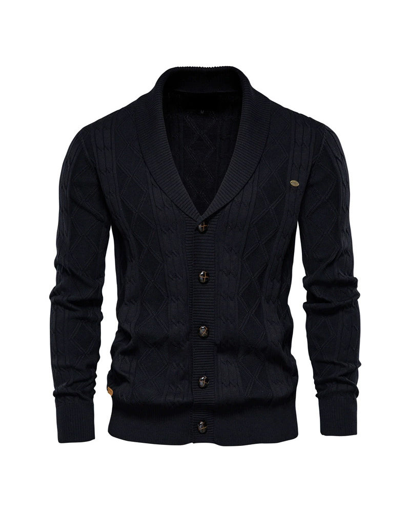 Big & Tall Men's V-Neck Long Sleeve Sweater Cardigan Coat M-3XL - Image 6